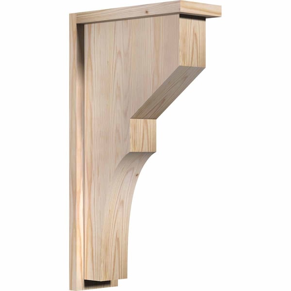 Ekena Millwork Monterey Smooth Corbel w/Backplate, Douglas Fir, 5 1/2"W x 14"D x 26"H COR06X14X26MON01SDF - main